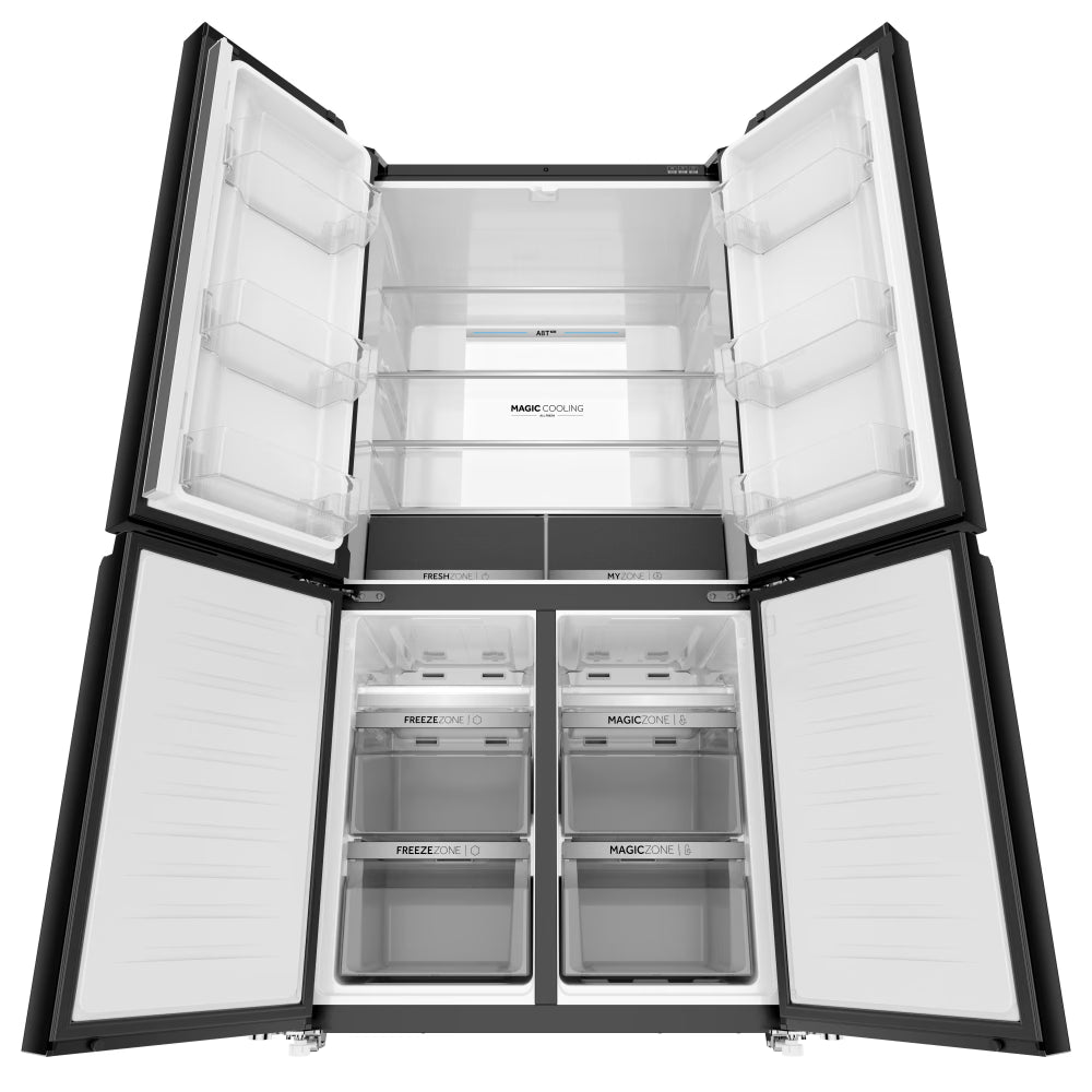 Haier 630 L Side by Side Refrigerator (HRB-700KGU1, Black Glass)(OPENBOX)