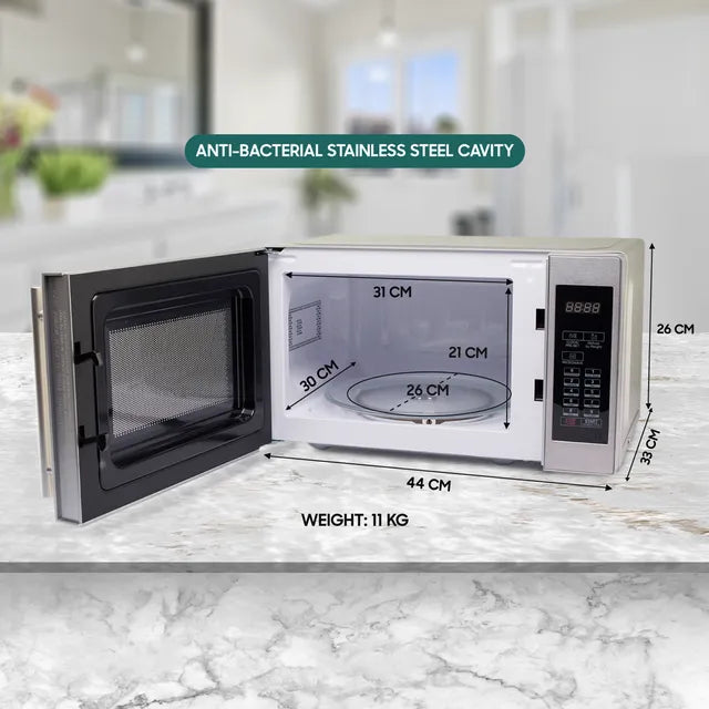 Croma 20L Solo Microwave Oven with Temperature Sensor (Grey) (OPENBOX)