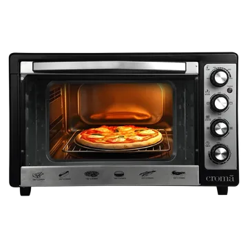 Croma 48L Oven Toaster Grill with Motorized Rotisserie (Black & Silver) (OPENBOX)