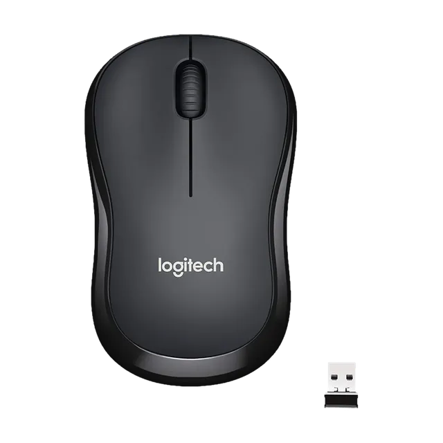 logitech M221 Wireless Optical Mouse with Silent Click Buttons (1000 DPI, Ambidextrous Design, Black) (OPENBOX)