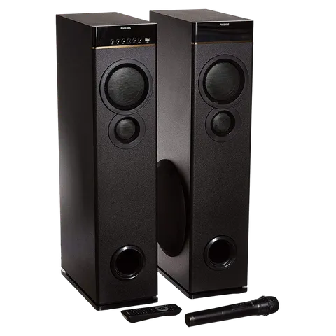 PHILIPS 80W Multimedia Speaker (Surround Sound, 2.0 Channel, Black) (OPENBOX)