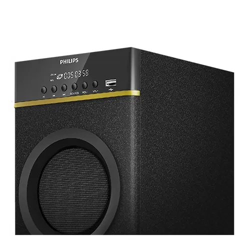 PHILIPS 80W Multimedia Speaker (Surround Sound, 2.0 Channel, Black) (OPENBOX)