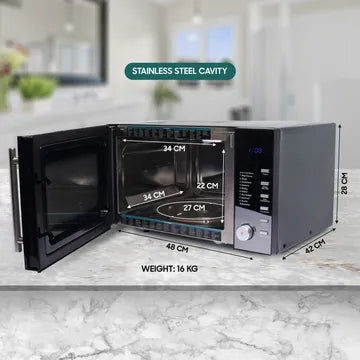 Croma 25L Convection Microwave Oven with LED Display (Black) (OPENBOX)