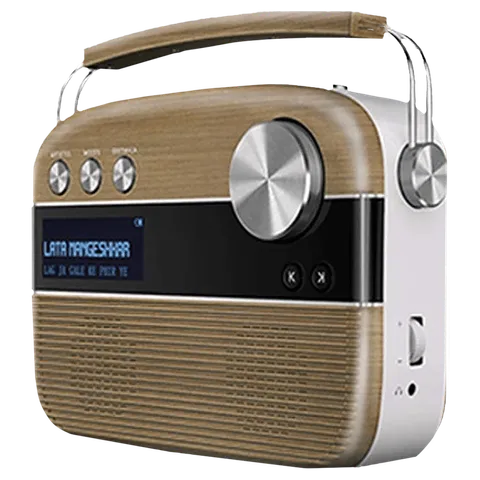 SAREGAMA Carvaan 6W Portable Bluetooth Speaker (5 Hours Playtime, Oakwood Brown) (OPENBOX)