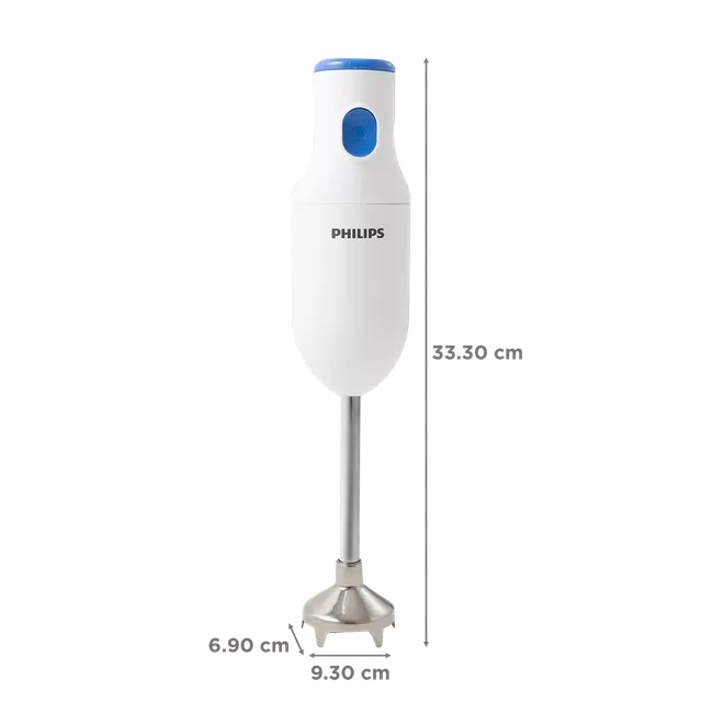 PHILIPS Daily Collection 250 Watt Hand Blender with 2 Attachments (Safety Carry Lock, Blue & White) (OPENBOX)