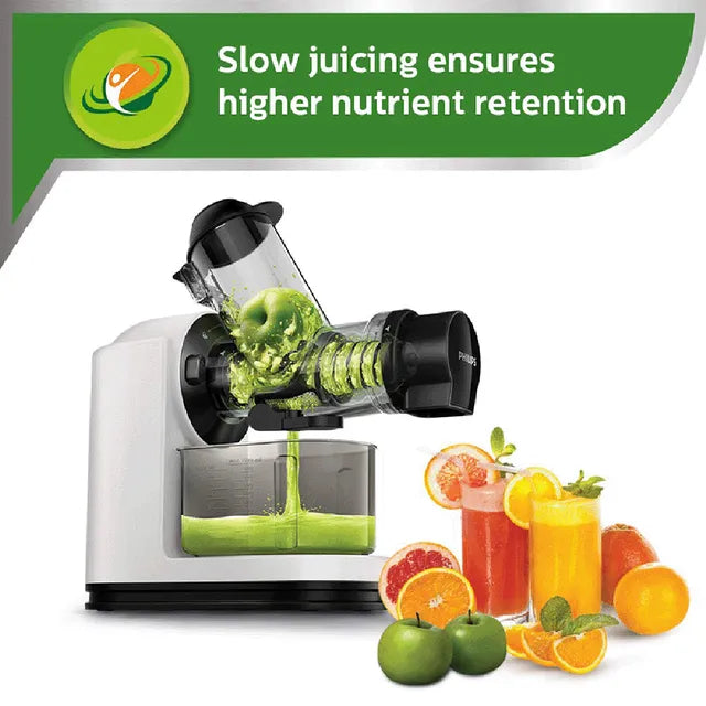PHILIPS Viva Collection 150 Watt 1 Jar Masticating Juicer (100 RPM, QuickClean Technology) (OPENBOX)
