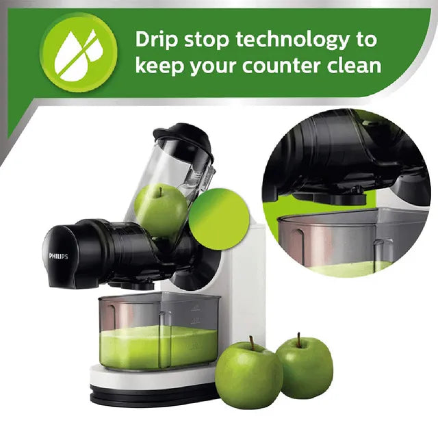 PHILIPS Viva Collection 150 Watt 1 Jar Masticating Juicer (100 RPM, QuickClean Technology) (OPENBOX)