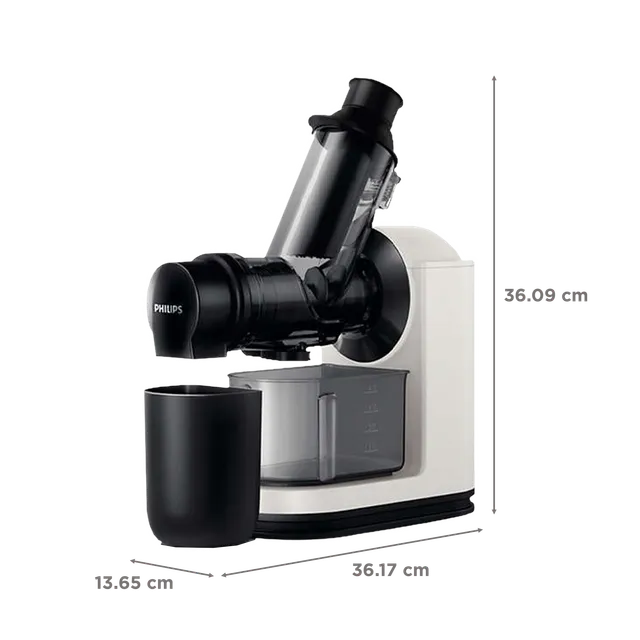 PHILIPS Viva Collection 150 Watt 1 Jar Masticating Juicer (100 RPM, QuickClean Technology) (OPENBOX)