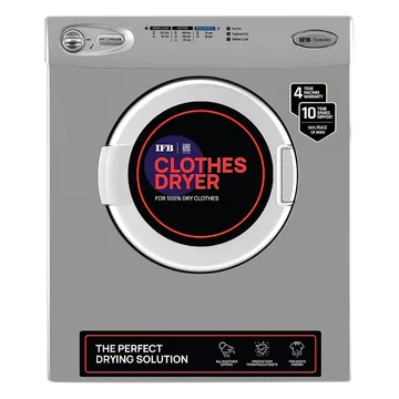 IFB 5.5 kg 5 Star Fully Automatic Front Load Dryer (TURBO DRY EX, Lint Filter, Silver) (OPENBOX)