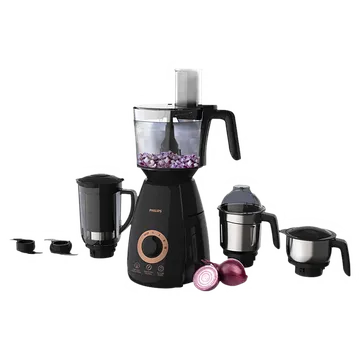 PHILIPS Avance Collection 750 Watt 4 Jars Mixer Grinder (20000 RPM, Gear Drive Technology, Black) (OPENBOX)