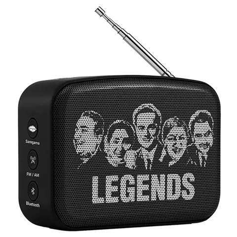 SAREGAMA Carvaan Mini 2.0 Hindi 5W Portable Bluetooth Speaker (4 Hours Playtime, 2.0 Channel, Moonlight Black) (OPENBOX)