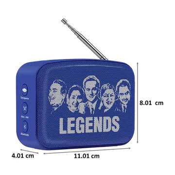 Saregama Carvaan Mini Hindi 2.0- Music Player with Bluetooth/FM/AM/AUX (Regal Blue) (OPENBOX)