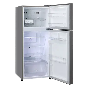 LG 260 Litres 2 Star Frost Free Double Door Refrigerator with Multi Air Flow System (GL-N292DDSY.ADSZEB, Dazzle Steel) (OPENBOX)