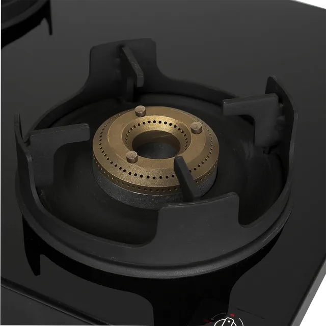 Faber Onyx 3BB BK CI Glass Top 3 Burner Manual Gas Stove (Scratch Resistance, Black) (OPENBOX)