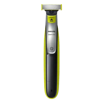 PHILIPS OneBlade Rechargeable Cordless Shaver for Face for Men (60min Runtime, Unique OneBlade Technology, Lime Green & Charcoal Grey) (OPENBOX)