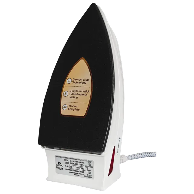 BAJAJ Majesty DX-6 1000 Watts Dry Iron (OPENBOX)
