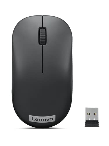 Lenovo 130 Wireless Compact Mouse, 1K DPI Optical sensor, 2.4GHz Wireless NanoUSB, 10m range, 3button(left,right,scroll) upto 3M left/right clicks, 10 month battery, Ambidextrous, Ergonomic (OPENBOX)