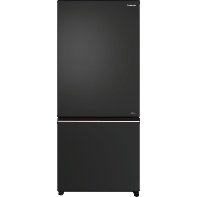 Panasonic 357L 2 Star Prime Convertible AI Econavi 6-Stage Smart Inverter Frost-Free Double Door Bottom Mount Refrigerator (NR-BK418BQKN, Diamond Black) (OPENBOX)