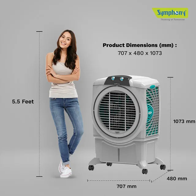 Symphony Sumo 75 XL 75 Litres Desert Air Cooler with i-Pure Technology (Powerful +Air Fan, White) (OPENBOX)