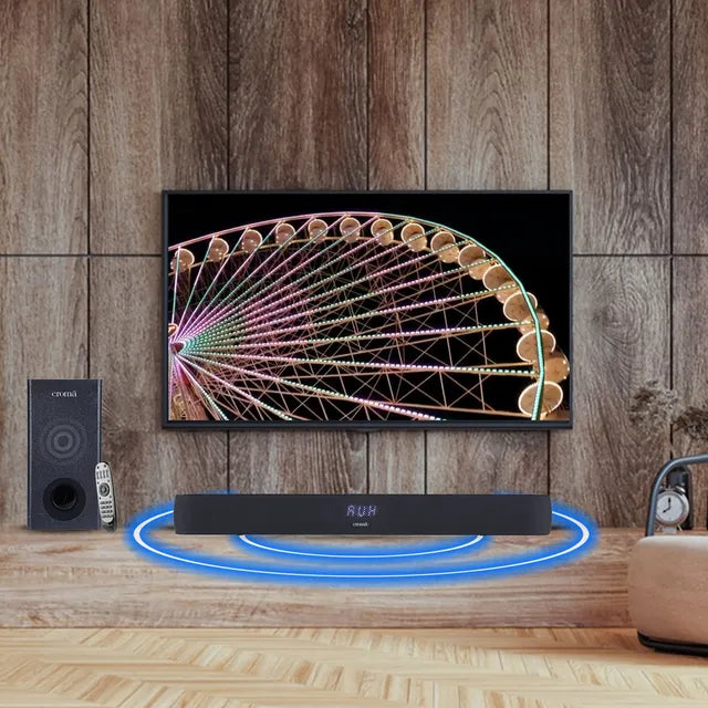 Croma 240W Bluetooth Soundbar with Remote (Rich Bass, 2.1 Channel, Black) (OPENBOX)