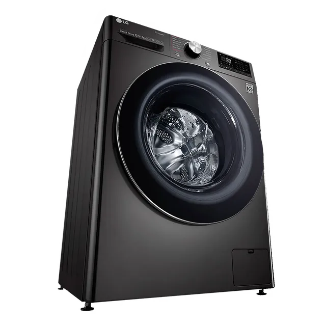 LG 10.5/7 kg 5 Star Inverter Fully Automatic Front Load Washer Dryer (FHD1057STB.ABLPEIL, In-Built Heater, Black VCM)-OPEN BOX