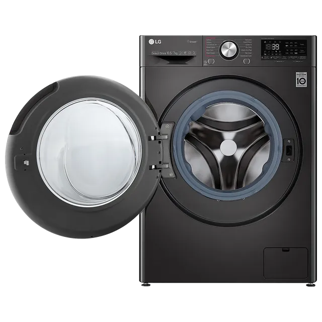 LG 10.5/7 kg 5 Star Inverter Fully Automatic Front Load Washer Dryer (FHD1057STB.ABLPEIL, In-Built Heater, Black VCM)-OPEN BOX