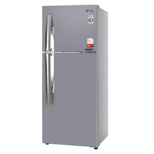 LG 240 Litres 2 Star Frost Free Double Door Convertible Refrigerator with Auto Smart Connect (GL-S292RPZY, Shiny Steel) (OPENBOX)