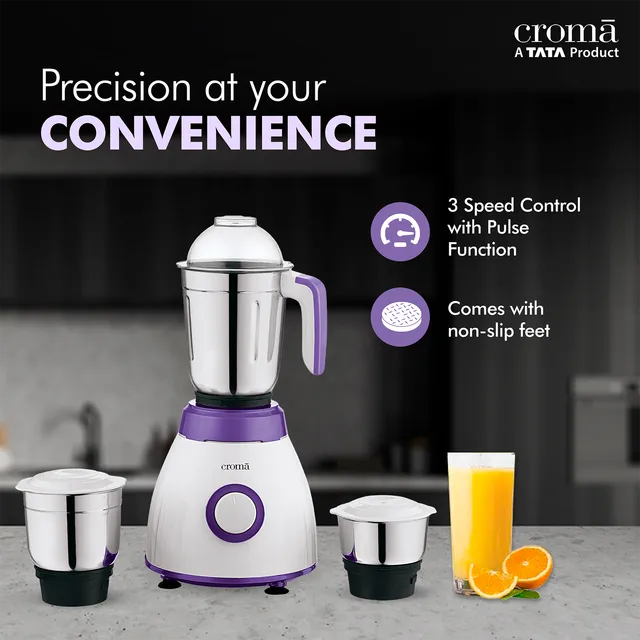 E-CROMA MIXER GRINDER 500W 3J AK5603