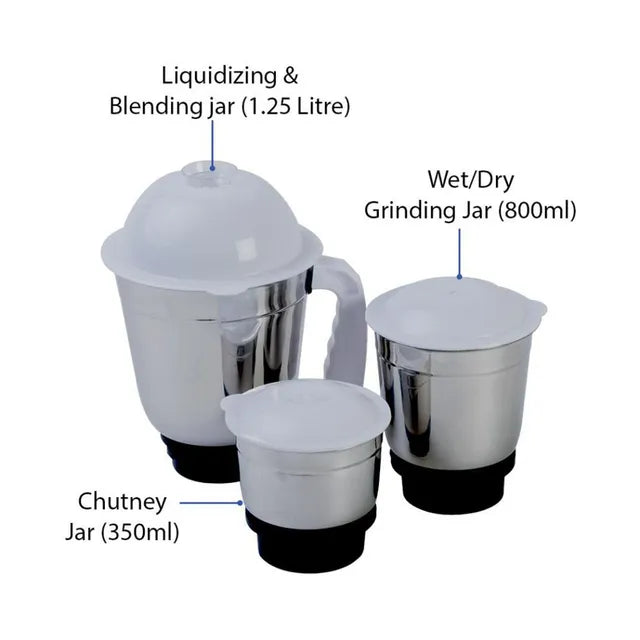 Lifelong Maxo 500 Watt 3 Jars Mixer Grinder (OPENBOX)