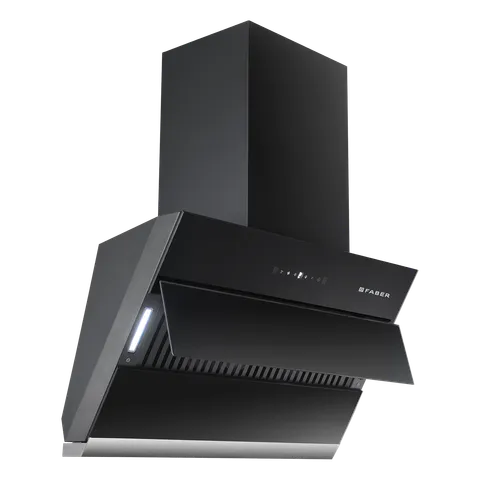 FABER ZENITH FL SC AC BK 60cm 1350m3/hr Ducted Auto Clean Wall Mounted Chimney with Touch Control (Black) (OPENBOX)