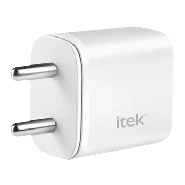 Itek 20W Type A & Type C 2-Port Fast Charger (Short-Circuit Protection, White) (OPENBOX)