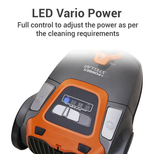 EUREKA FORBES Stellar 1600W Dry Vacuum Cleaner with Suction & Blower Function (LED Vario Power, Orange & Black) (OPENBOX)
