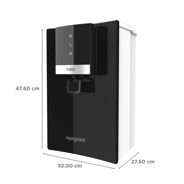 Aquaguard Neo 6.2L UV + UF + MC Water Purifier with 5 Stage Purification (Deep Black) (OPENBOX)