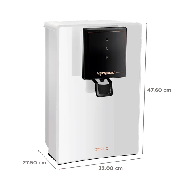 Aquaguard Stylo 6L RO + UV + MTDS Smart Water Purifier with Active Copper Zinc Booster Technology (White) (OPENBOX)