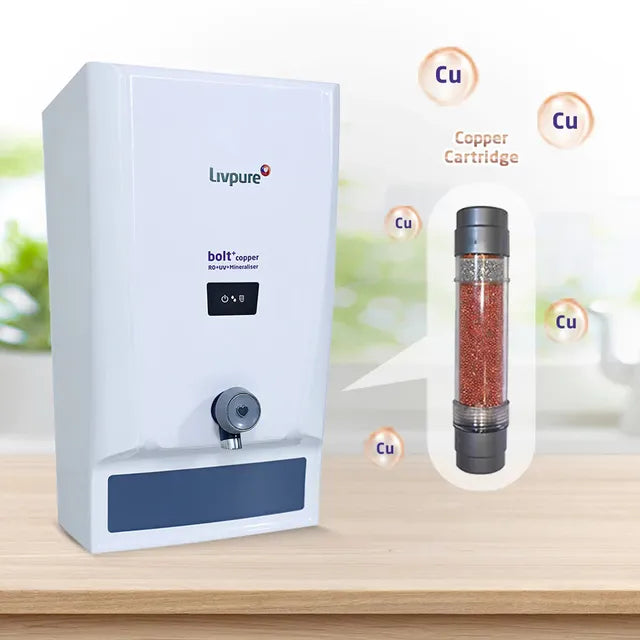 Livpure Bolt Plus 7L RO + UV + Mineraliser Water Purifier with 7 Stage Purification (White/Blue) (OPENBOX)