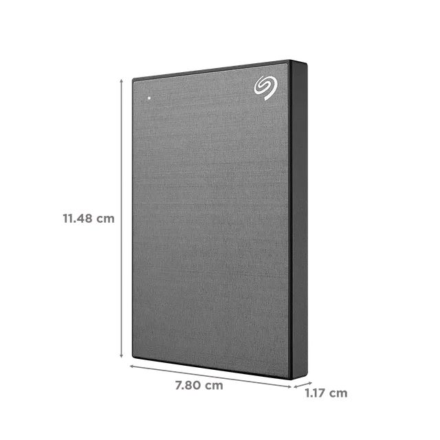 SEAGATE One Touch 2TB USB (3.0) Portable Hard Disk Drive (Rescue Data Recovery Services, Space Gray) (OPENBOX)