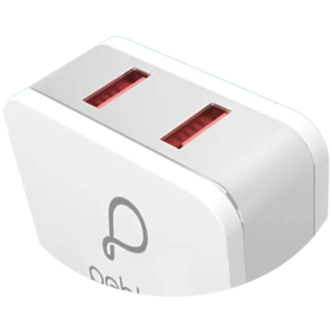 PEBBLE DUAL USB SMART WALL CHARGER 2.4A (OPENBOX)