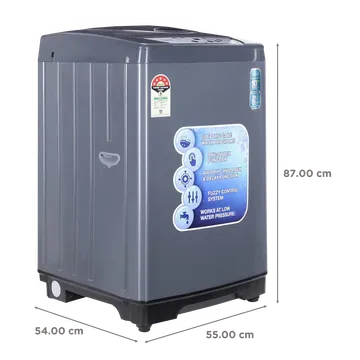 Croma 6.5 kg 5 Star Fully Automatic Top Load Washing Machine (CRLWMD701STL65, Fuzzy Control, Grey) (OPENBOX)