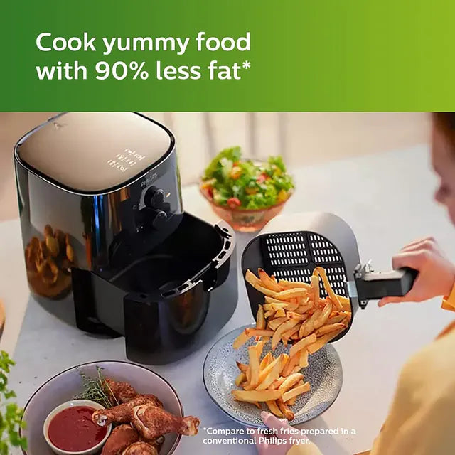 PHILIPS Spectre 4.1L 1400 Watt Air Fryer with Rapid Air Technology (Black) (OPENBOX)