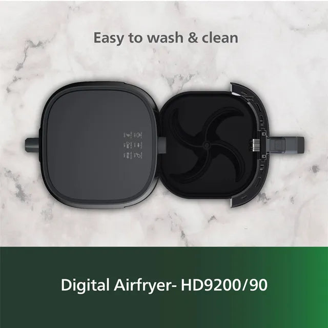 PHILIPS Spectre 4.1L 1400 Watt Air Fryer with Rapid Air Technology (Black) (OPENBOX)