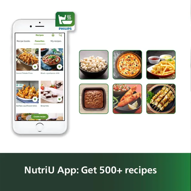 PHILIPS Spectre 4.1L 1400 Watt Air Fryer with Rapid Air Technology (Black) (OPENBOX)