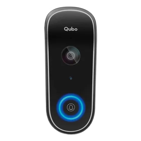 Qubo Wireless Video Door Bell (Person Detection, HCD01, Black) (OPENBOX)