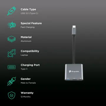 CROMA 3IN1 TYPE-C HUBCRSP3I1ACA266201 (OPENBOX)