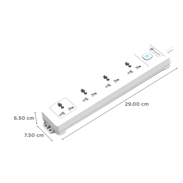 ULTRAPROLINK Surge Shield 10000 Amps 4 Sockets Surge Protector (2 Meters, Fire Retardant Material, UM1047, White) (OPENBOX)
