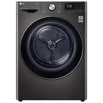 LG 9 kg 5 Star Inverter Fully Automatic Front Load Dryer (DHV09SWB, Wi-Fi Support, Black)