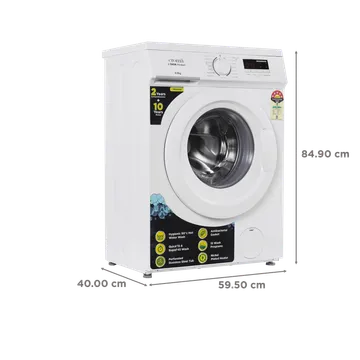 Croma 6 kg 5 Star Fully Automatic Front Load Washing Machine (CRLWFL0605W7901, In-built Heater, White) (OPENBOX)