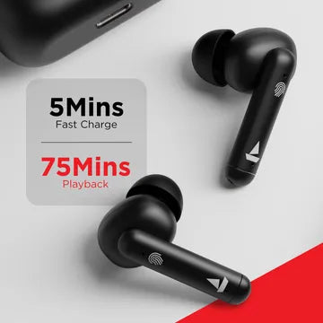boAt Airdopes 148 TWS Earbuds with Environmental Noise Cancellation (IPX4 Sweat & Water Resistant, 42 Hours Playtime, Black) (OPENBOX)