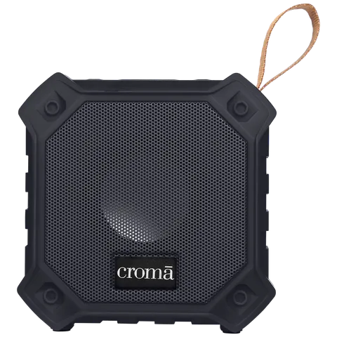 Croma 5W Portable Bluetooth Speaker (IPX7 Waterproof, High Bass, Black) (OPENBOX)
