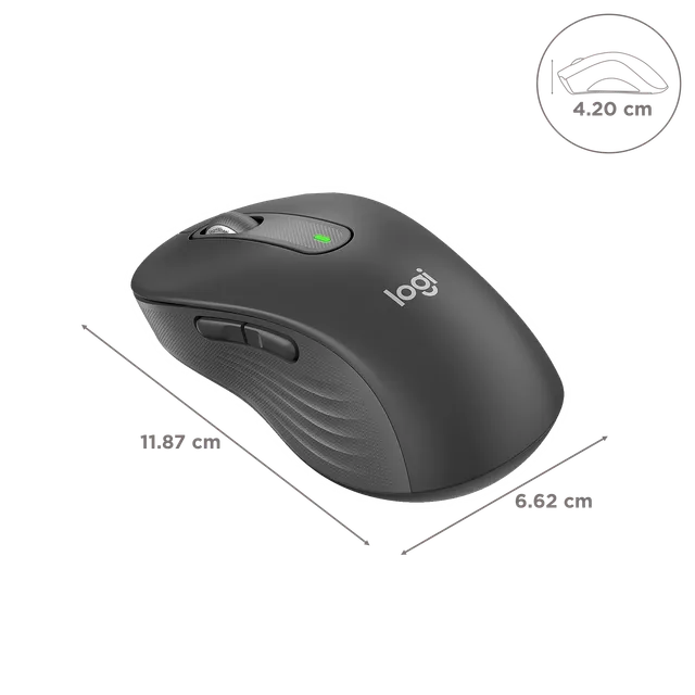 logitech Signature M650 L Wireless Optical Performance Mouse with Customizable Buttons (4000 DPI Adjustable, Multi Device Connectivity) (OPENBOX)