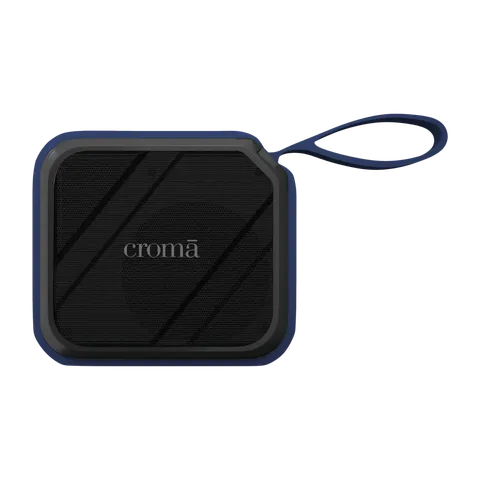 Croma 8W Portable Bluetooth Speaker (Water Resistant, Rich Bass, Stereo Channel, Blue) (OPENBOX)